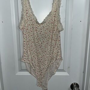 Forever 21 Floral Pattern Bodysuit
